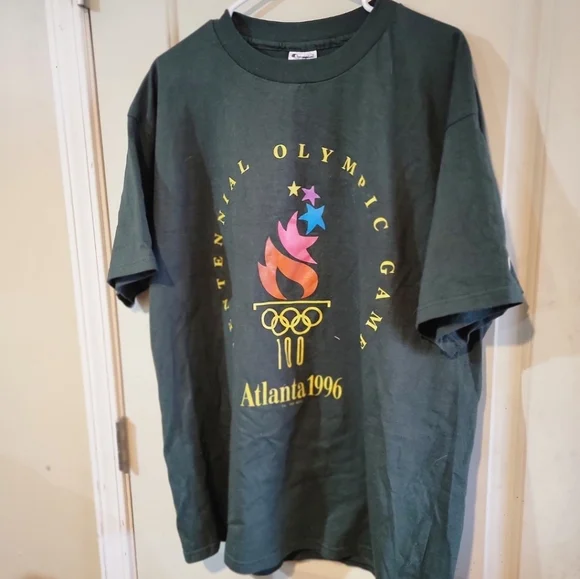 NEW Vintage Champion Centennial Olympic Games 100th Atlanta 1996 Tee T-Shirt XL - Picture 3 of 4